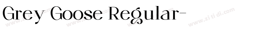 Grey Goose Regular字体转换